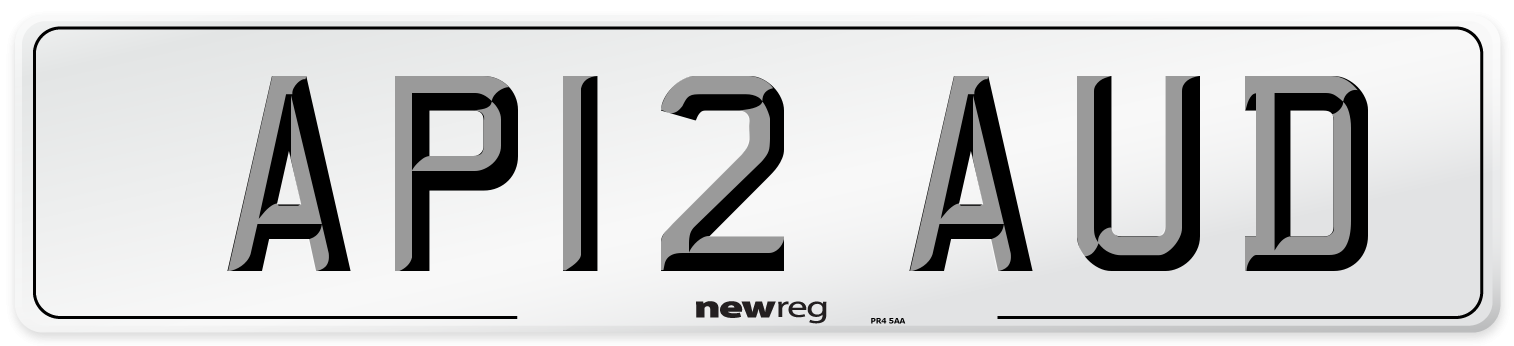 AP12 AUD Number Plate from New Reg